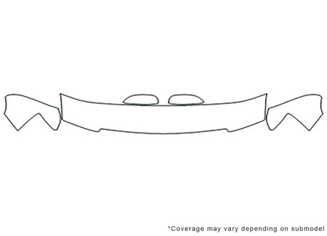 tahoe Avery Dennison Clear Bra Hood Precut PPF Diagram