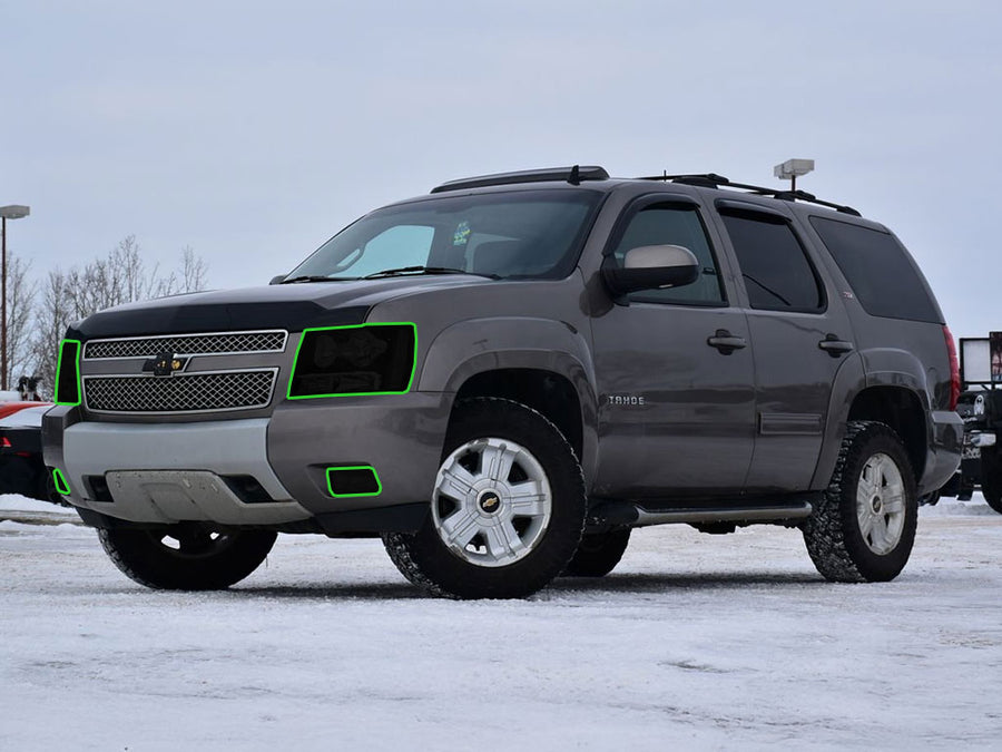 chevrolet tahoe 2007-2014 Headlight Tint Location