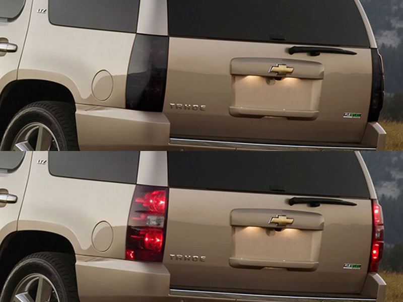 tahoe Before and After Smoked Taillights