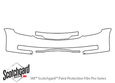 tahoe 3M Clear Bra Bumper Precut PPF Diagram