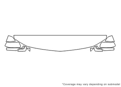 tahoe 3M Clear Bra Hood Precut PPF Diagram