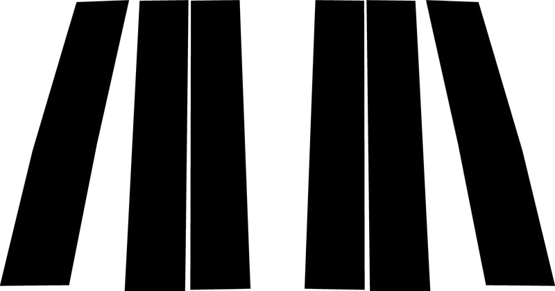 chevrolet tahoe 2015-2020 Gloss Black Pillar Trim