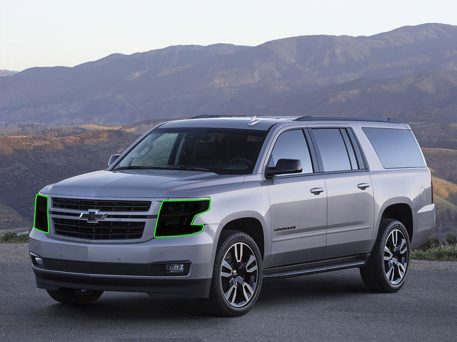 chevrolet tahoe 2015-2020 Headlight Tint Location