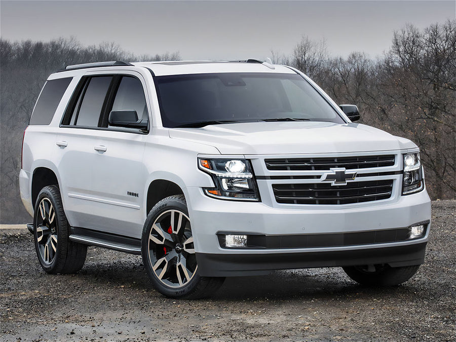 chevrolet tahoe 2015-2020 Brushed Aluminum Black Pillar Trim