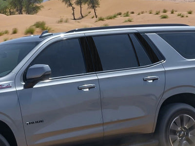 chevrolet tahoe 2021-2024 Brushed Aluminum Black Pillar Cover Diagram