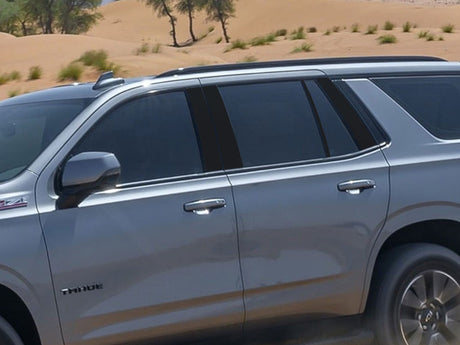 chevrolet tahoe 2021-2024 Matte Black Pillar Cover Diagram