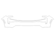 tahoe 3M Clear Bra Bumper Precut PPF Diagram