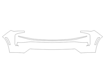 tahoe Avery Dennison Clear Bra Bumper Precut PPF Diagram