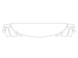 tahoe 3M Clear Bra Hood Precut PPF Diagram
