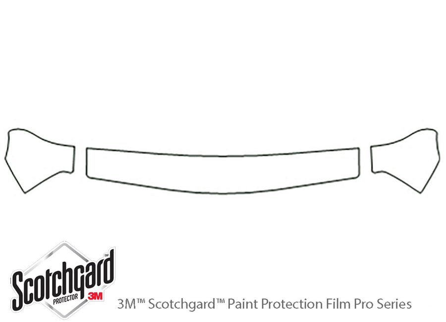 tracker 3M Clear Bra Hood Precut PPF Diagram