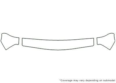 tracker 3M Clear Bra Hood Precut PPF Diagram