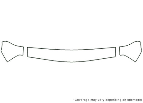 tracker 3M Clear Bra Hood Precut PPF Diagram