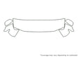 trailblazer 3M Clear Bra Hood Precut PPF Diagram