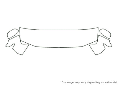 trailblazer Avery Dennison Clear Bra Hood Precut PPF Diagram