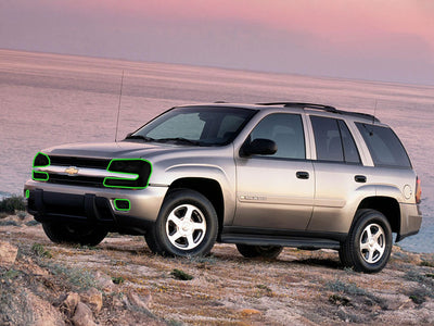 chevrolet trailblazer 2002-2006 Headlight Tint Location