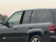 chevrolet trailblazer 2002-2009 Brushed Aluminum Black Pillar Cover Diagram