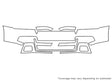 trailblazer Avery Dennison Clear Bra Bumper Precut PPF Diagram