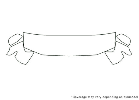 trailblazer 3M Clear Bra Hood Precut PPF Diagram