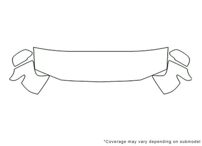 trailblazer Avery Dennison Clear Bra Hood Precut PPF Diagram