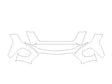 trailblazer Avery Dennison Clear Bra Bumper Precut PPF Diagram