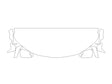 trailblazer Avery Dennison Clear Bra Hood Precut PPF Diagram