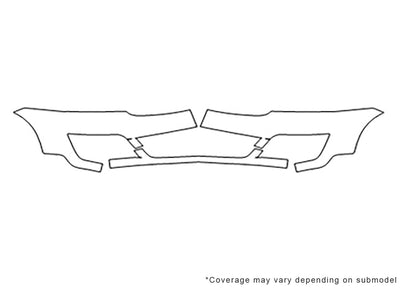 traverse 3M Clear Bra Bumper Precut PPF Diagram