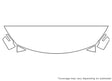 traverse Avery Dennison Clear Bra Hood Precut PPF Diagram