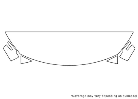 traverse Avery Dennison Clear Bra Hood Precut PPF Diagram