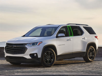chevrolet traverse 2018-2023 Pillar Post Trim Installation Location