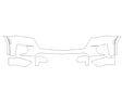 traverse 3M Clear Bra Bumper Precut PPF Diagram