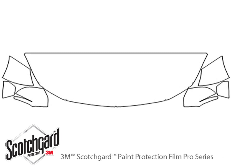 trax 3M Clear Bra Hood Precut PPF Diagram