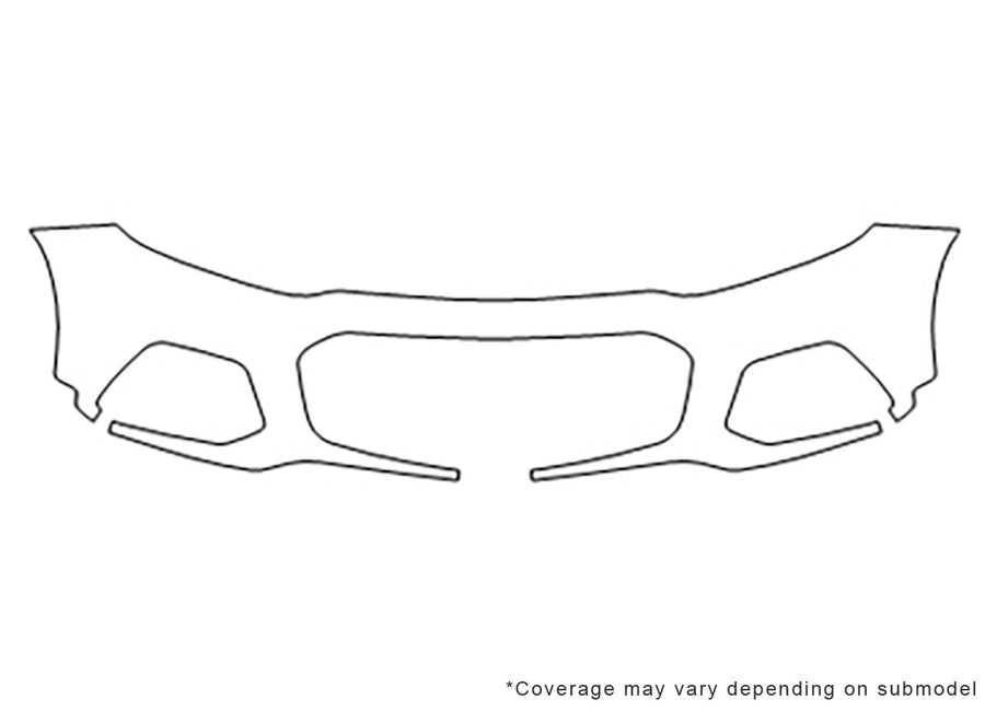 trax 3M Clear Bra Bumper Precut PPF Diagram