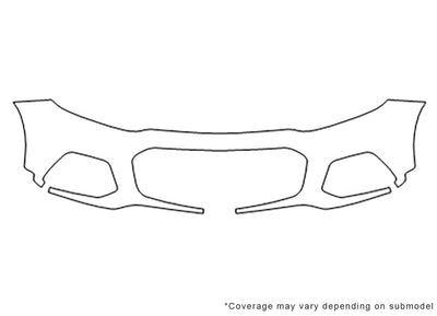 trax Avery Dennison Clear Bra Bumper Precut PPF Diagram
