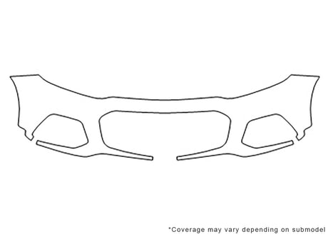 trax Avery Dennison Clear Bra Bumper Precut PPF Diagram
