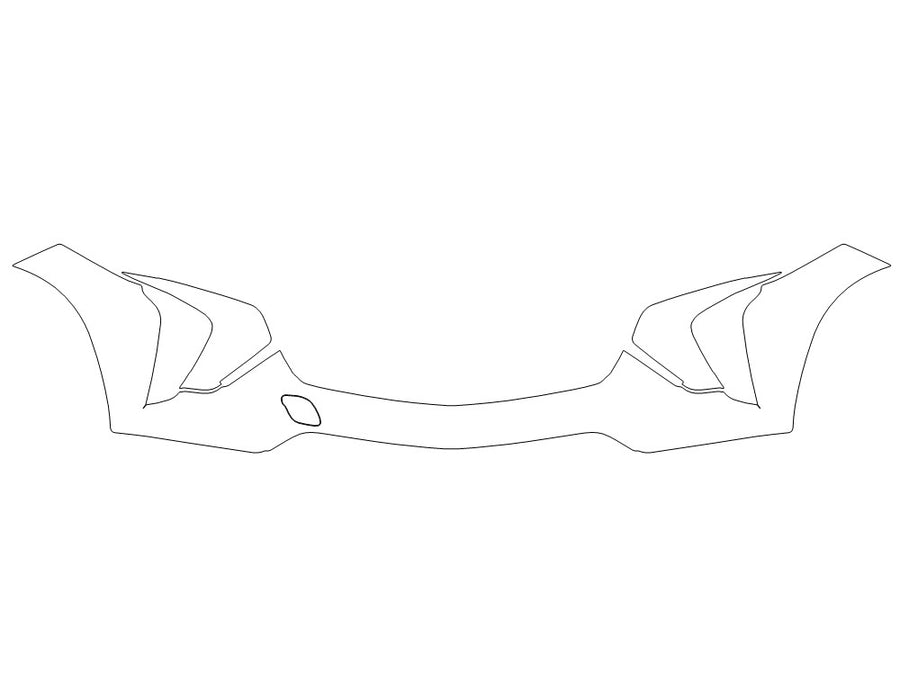trax Avery Dennison Clear Bra Bumper Precut PPF Diagram