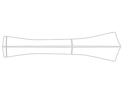 trax Avery Dennison Clear Bra Door Cup Precut PPF Diagram
