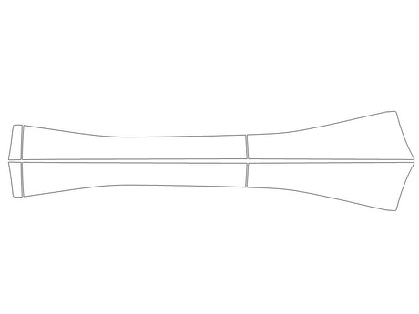 trax Avery Dennison Clear Bra Door Cup Precut PPF Diagram