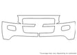 uplander 3M Clear Bra Bumper Precut PPF Diagram