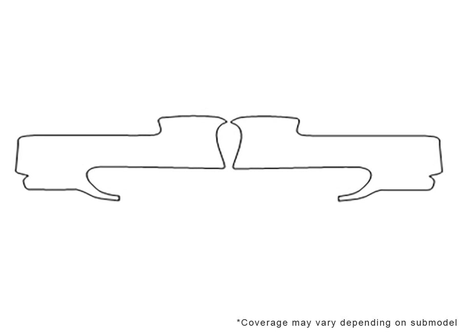 venture 3M Clear Bra Bumper Precut PPF Diagram