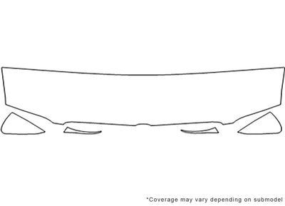 venture 3M Clear Bra Hood Precut PPF Diagram