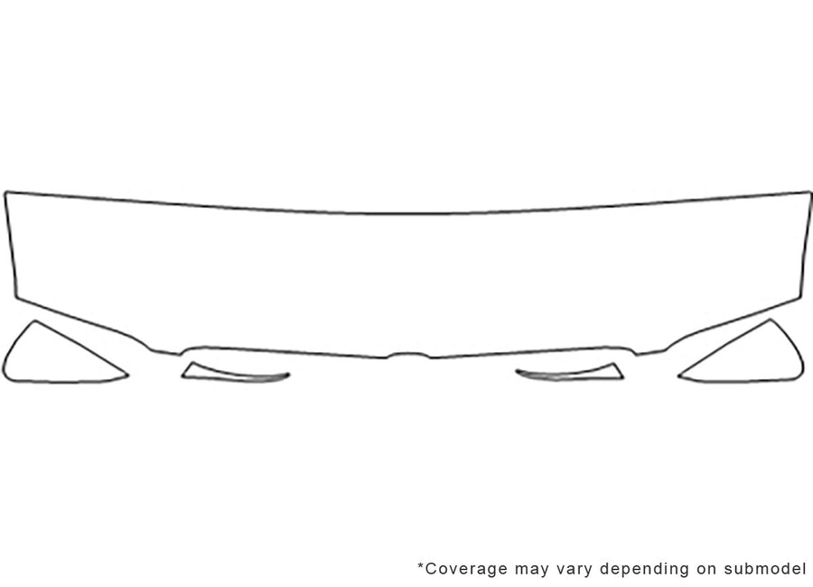 venture Avery Dennison Clear Bra Hood Precut PPF Diagram