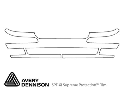 venture Avery Dennison Clear Bra Bumper Precut PPF Diagram