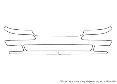 venture 3M Clear Bra Bumper Precut PPF Diagram