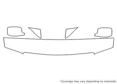 venture 3M Clear Bra Hood Precut PPF Diagram