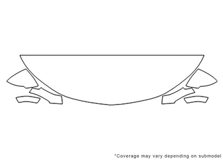 volt Avery Dennison Clear Bra Hood Precut PPF Diagram