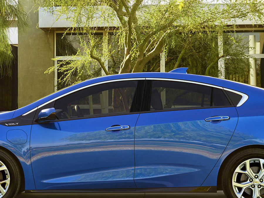 chevrolet volt 2011-2015 Brushed Aluminum Black Pillar Cover Diagram