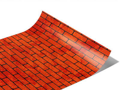 Chili Red Brick Vinyl Wraps~Rwraps Series 914 Digitally Printed Vinyl Wrap~1