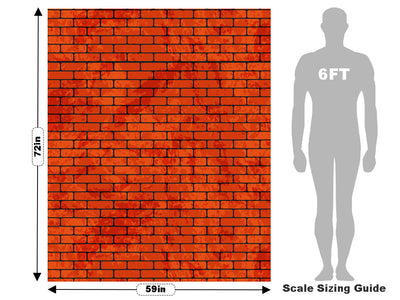 Chili Red Brick Vehicle Wrap Scale~Rwraps Series 914 Chili Red Brick Measurements~2