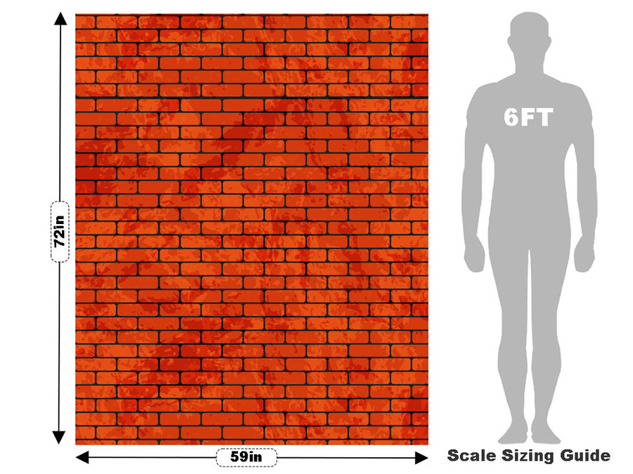 Chili Red Brick Vehicle Wrap Scale~Rwraps Series 914 Chili Red Brick Measurements~2