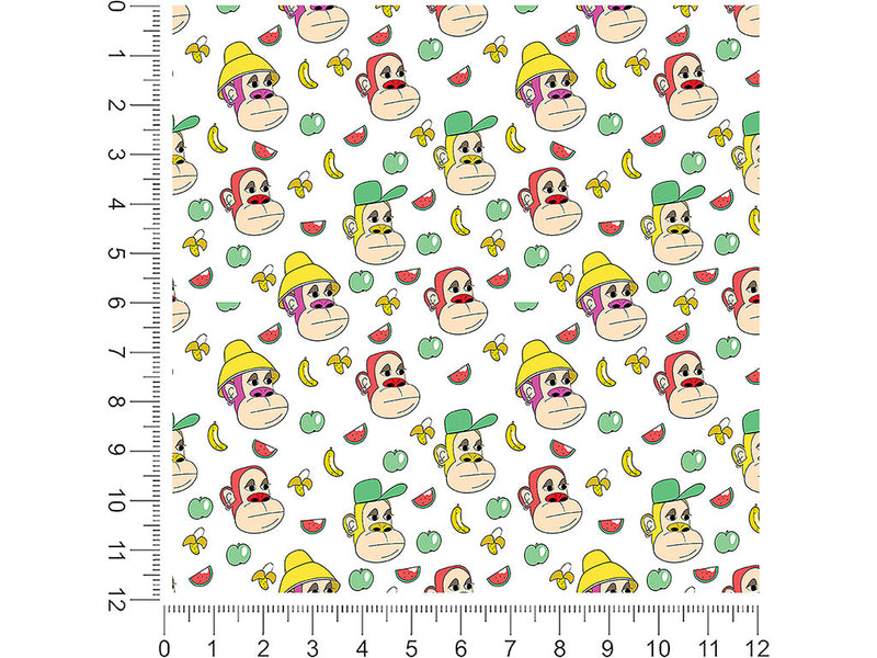chill gorilla animal 1ft x 1ft Craft Sheets